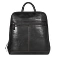 thumbnail image 1 of Jack Georges Voyager Hand-Stained Buffalo Leather Adele Slim Backpack #7537 (Black), 1 of 5