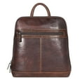 thumbnail image 1 of Jack Georges Voyager Hand-Stained Buffalo Leather Adele Slim Backpack #7537 (Brown), 1 of 8