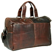Jack Georges Voyager Hand-Stained Buffalo Leather Cabin Bag #7318 (Brown)