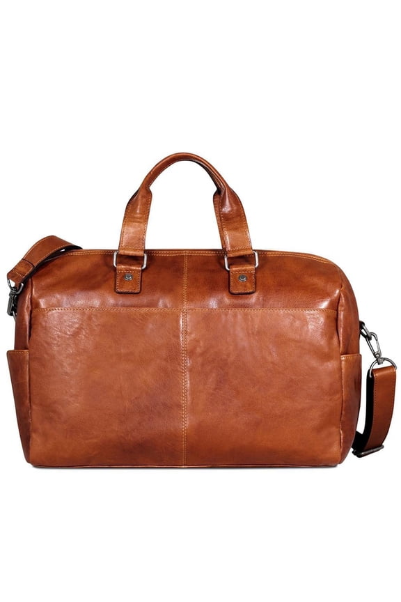 Voyager Hand-Stained Buffalo Leather Cabin Bag #7318 (Honey)