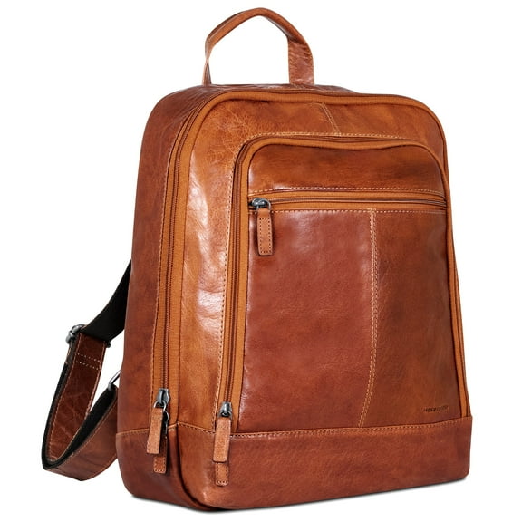 Jack Georges Voyager Hand-Stained Buffalo Leather Professional Backpack #7516 (Honey)