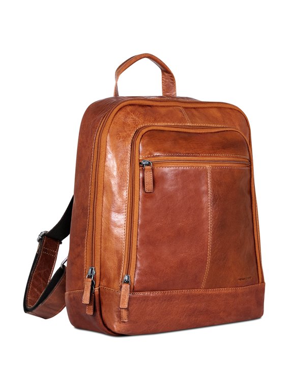 Voyager Hand-Stained Buffalo Leather Professional Backpack #7516 (Honey)