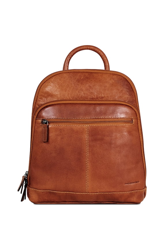 Voyager Hand-Stained Buffalo Leather Small Backpack #7835 (Honey)