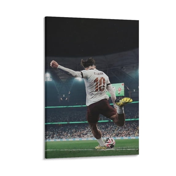 Jack Grealish Canvas Poster Print Photo Art Painting Canvas Poster Home Decorative Bedroom Modern Decor Posters Gifts 08x12inch(20x30cm)
