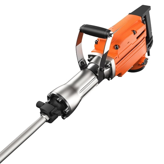 Jack Hammer, 2200W Electric Concrete Breaker, 1400 BPM Demolition Hammer with 6 Chisels & Gloves, 360 Handle - for Concrete, Brick, Tile