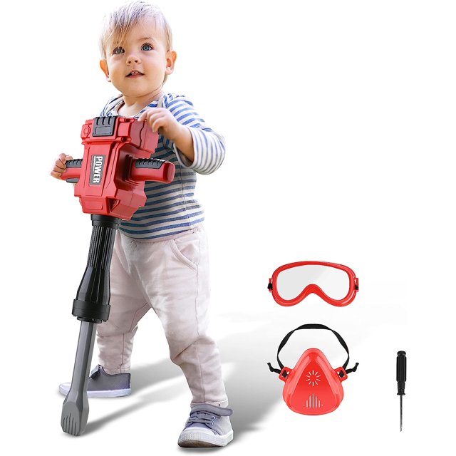 Jack Hammer Toy, Bellochiddo Pretend Play Toy Jack Hammer with