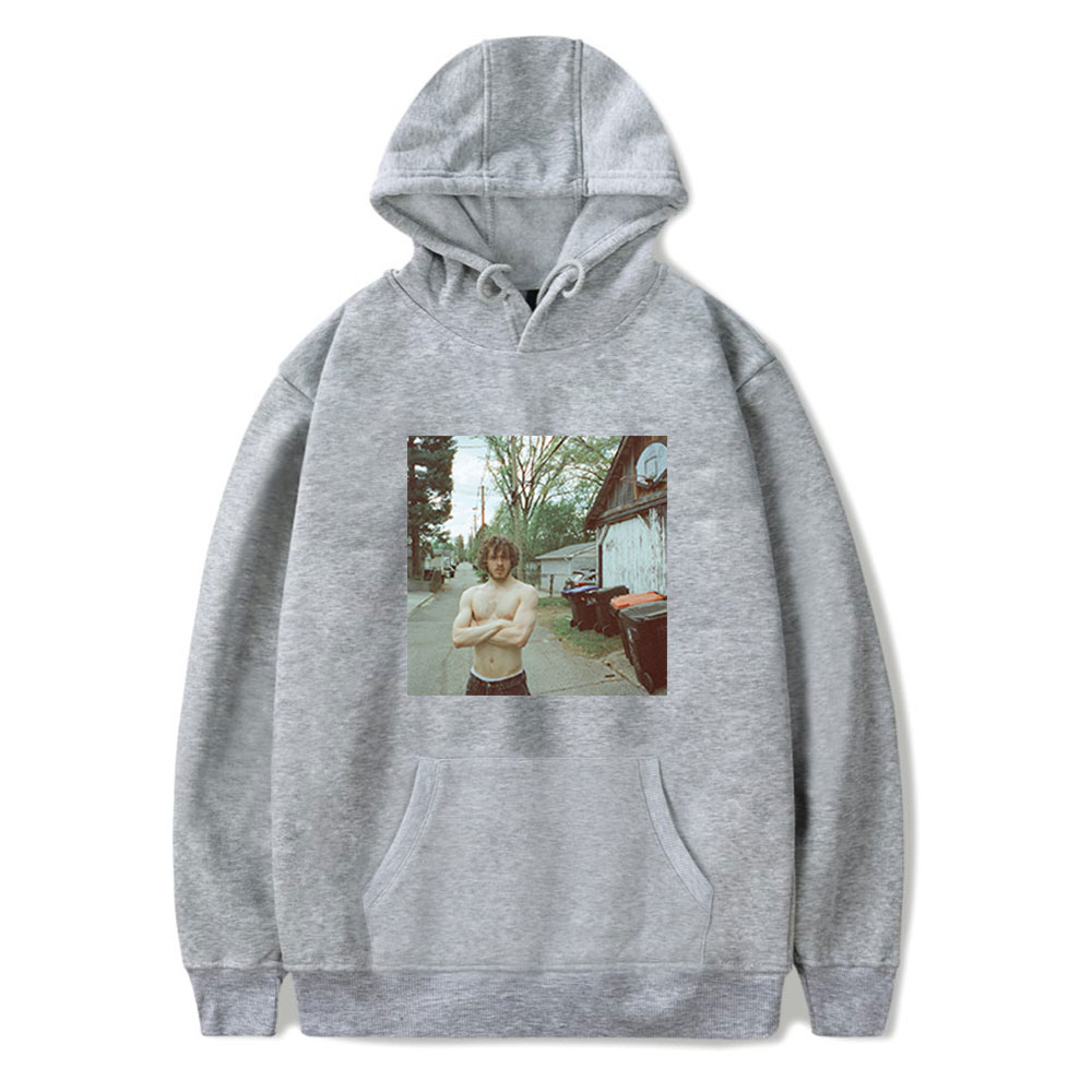 KUYIGO Sweat à Capuche Homme Manches Courtes Coton - Hoodie Athlétique Boutons Hip Hop - S à 5XL