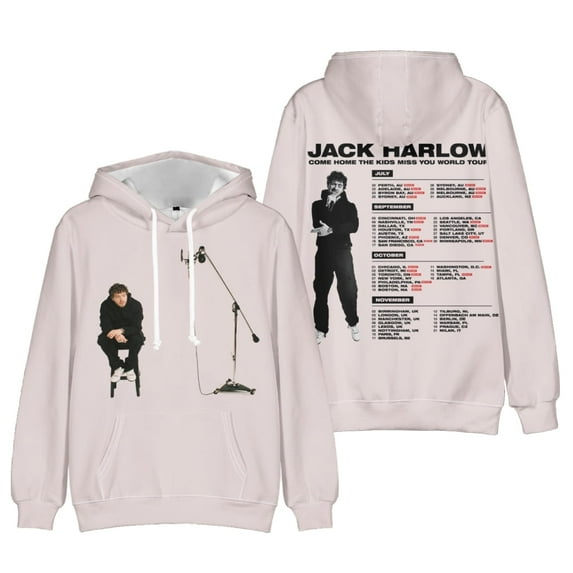 Jack Harlow Merch Sweatshirt Jack Harlow Hoodie 3D Print Pullover Crenshaw Sweatshirt