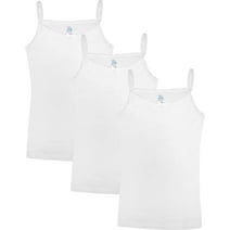 Xmarks 3 Pack Girl's Sleeveless Cropped Tank Top Crewneck Ribbed Crop ...