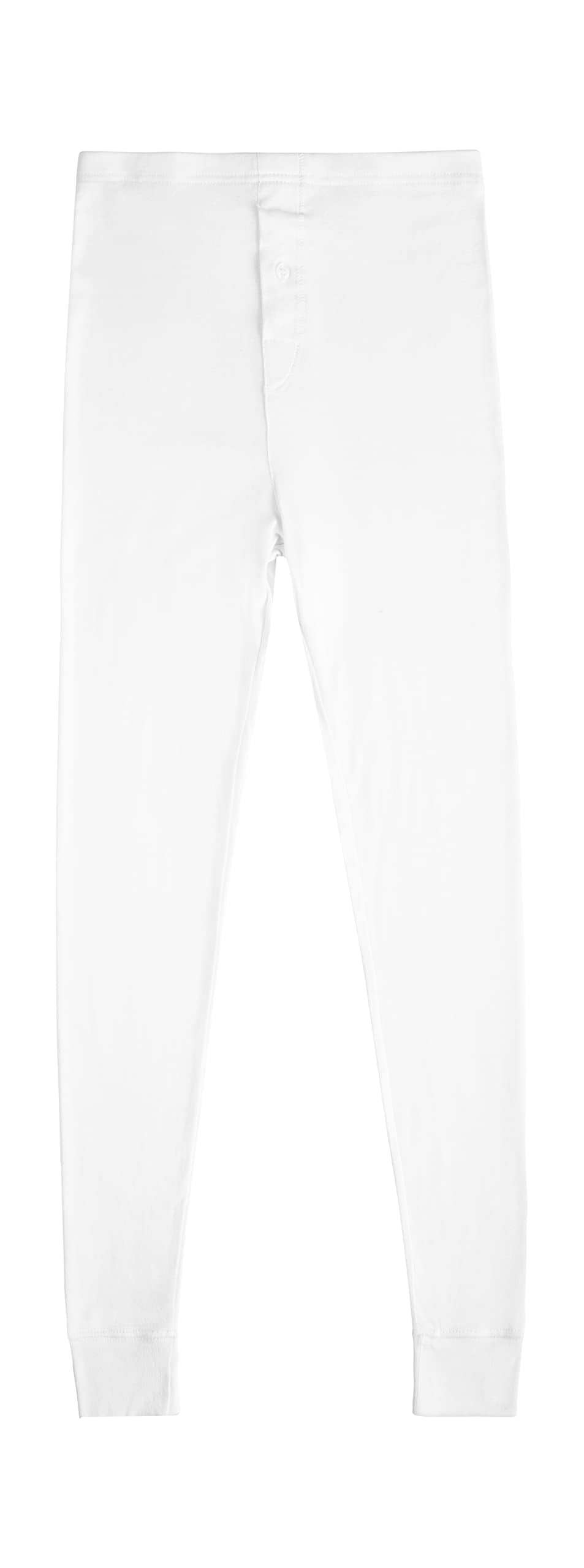 Jack & Jill Long Johns for Men Thermal Pants Underwear Soft White