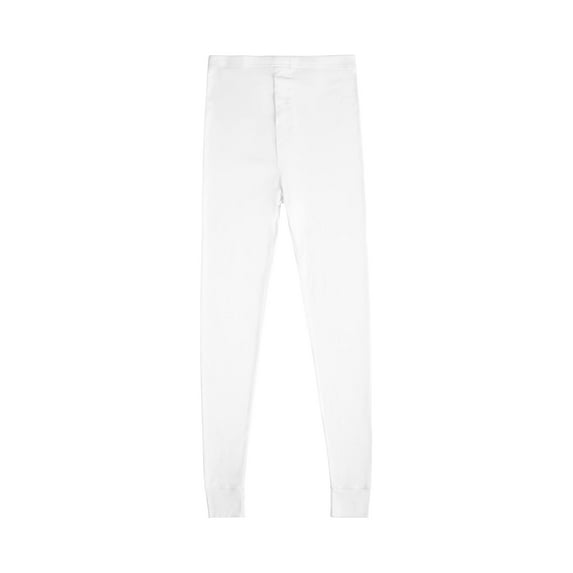 Jack & Jill Long Johns for Men - Thermal Pants – Underwear Soft White Pants - 100% White Cotton (X-Large)