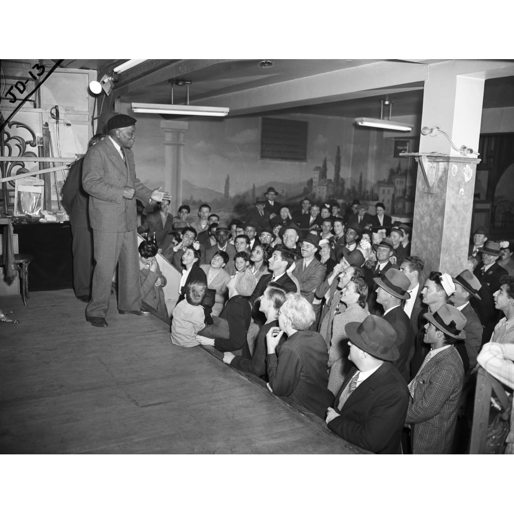 Jack Johnson (18781946). Namerican Heavyweight Pugilist. Speaking At