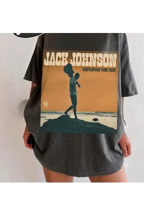 Jack Johnson Surf Music Tour 2026 Concert Graphic T-Shirt