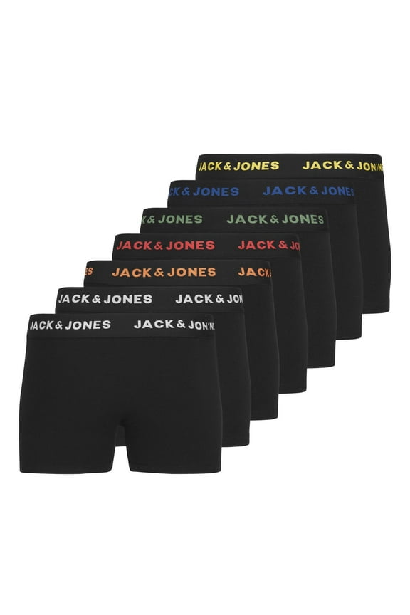 Jack&Jones Boys Boxer Shorts Cotton Black 10-11 Years