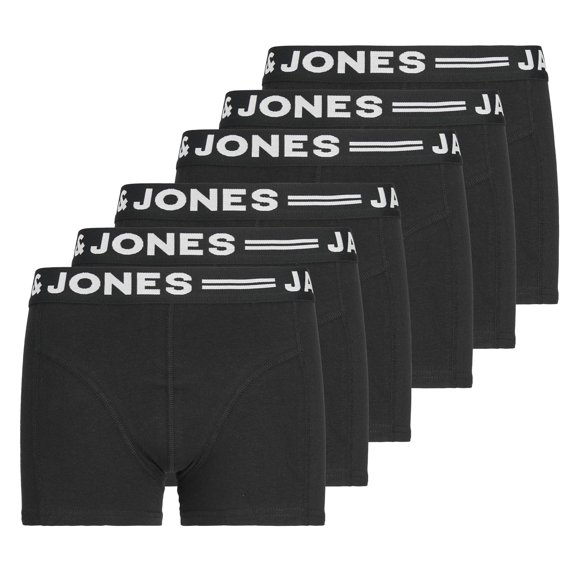 Jack&Jones Boys Boxer Shorts Cotton Black 6-7 Years