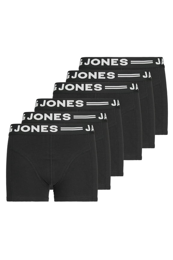 Jack&Jones Boys Boxer Shorts Cotton Black 6-7 Years