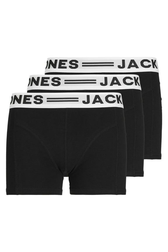 Jack&Jones Boys Boxer Shorts Cotton Black 8-9 Years