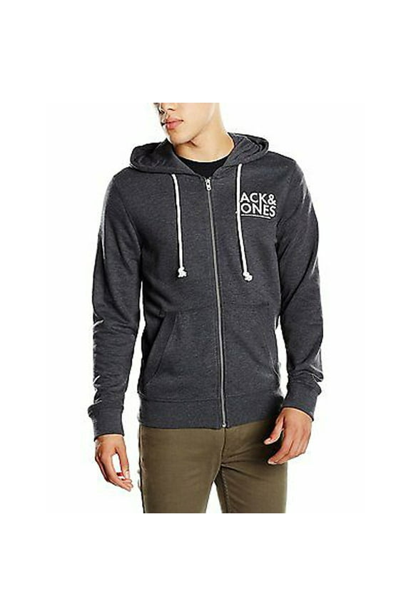 Jack Jones Conippon Sweat Hood, Grey, Large