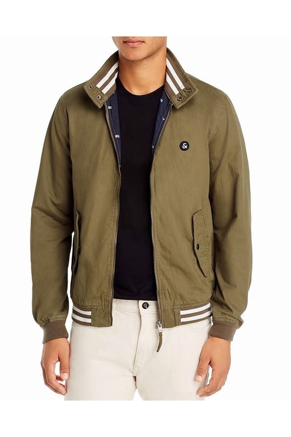 DUSTY OLIVE Asher Regular Fit Bomber Jacket, US Large