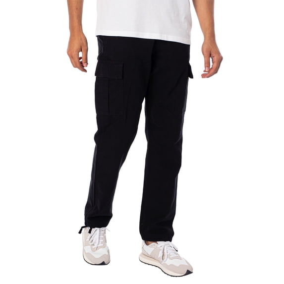 Jack & Jones Kane Barkley Loose Cargo Trousers, Black