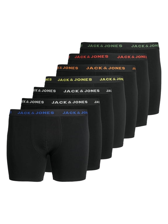 Jack&Jones Men Boxer Shorts Cotton Black 6Xl