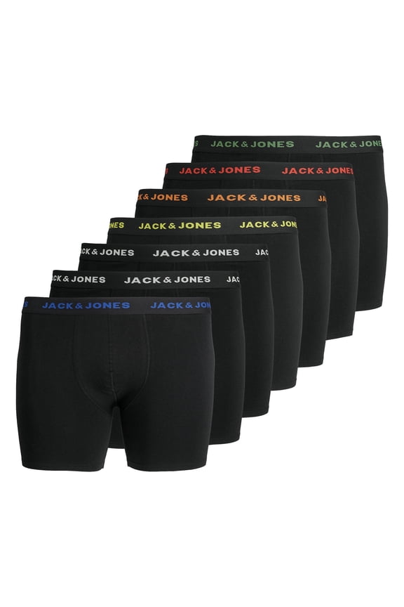 Jack&Jones Men Boxer Shorts Cotton Black 7Xl