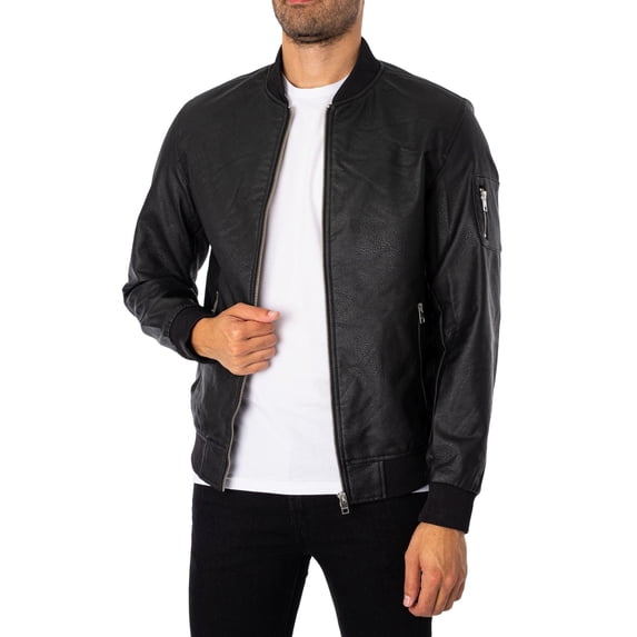Jack & Jones Rocky Bomber Jacket, Black