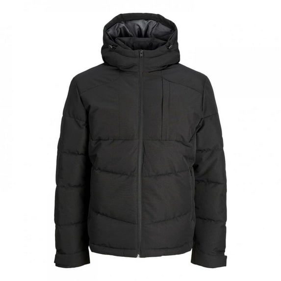 Jack & Jones Tis Puffer Jacket - Black / Black
