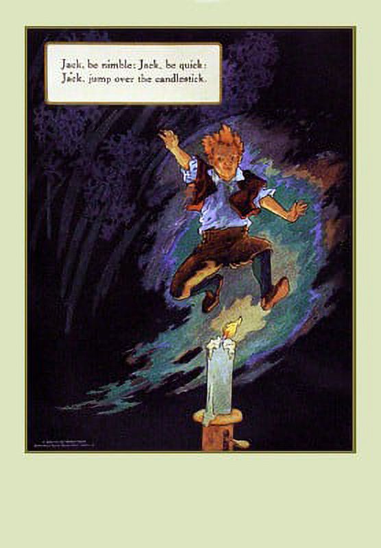 Jack Jump Over the Candlestick by Mother Goose Collection Poster Print