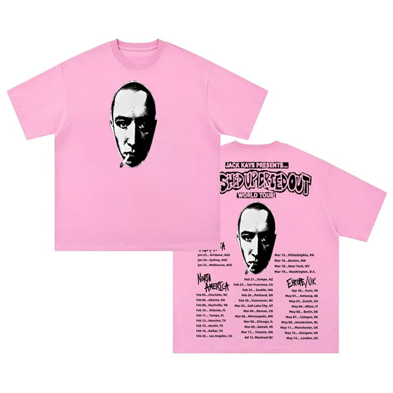 Jack Kays Washed Up Dried Out US Tour 2025 T-shirt Short Sleeve Cotton Tee Women Men Streetwear Tops