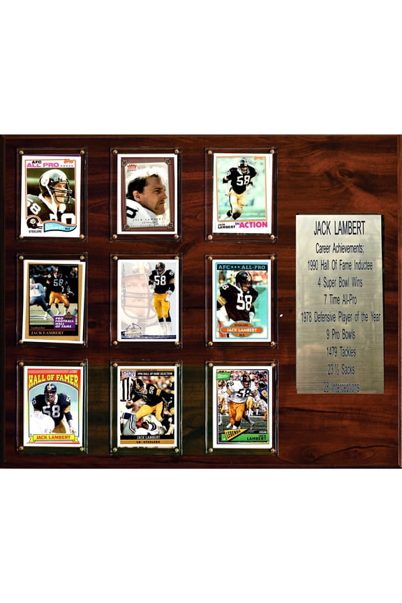 Jack Lambert Pittsburgh Steelers 15'' x 18'' Plaque