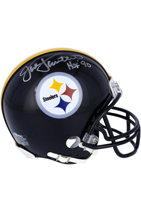 Jack Lambert Pittsburgh Steelers Autographed Riddell Speed Mini Helmet with "HOF 90" Inscription - Fanatics Authentic Certified