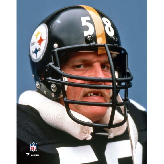 Jack Lambert Pittsburgh Steelers Unsigned Close Up Photograph