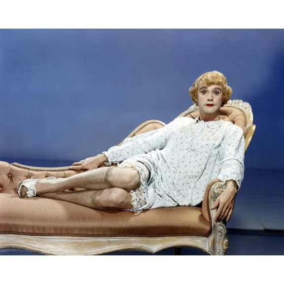 Jack Lemmon In Some Like It Hot Reclining On Sofa As Daphne 24X36 Classic Hollywood Poster