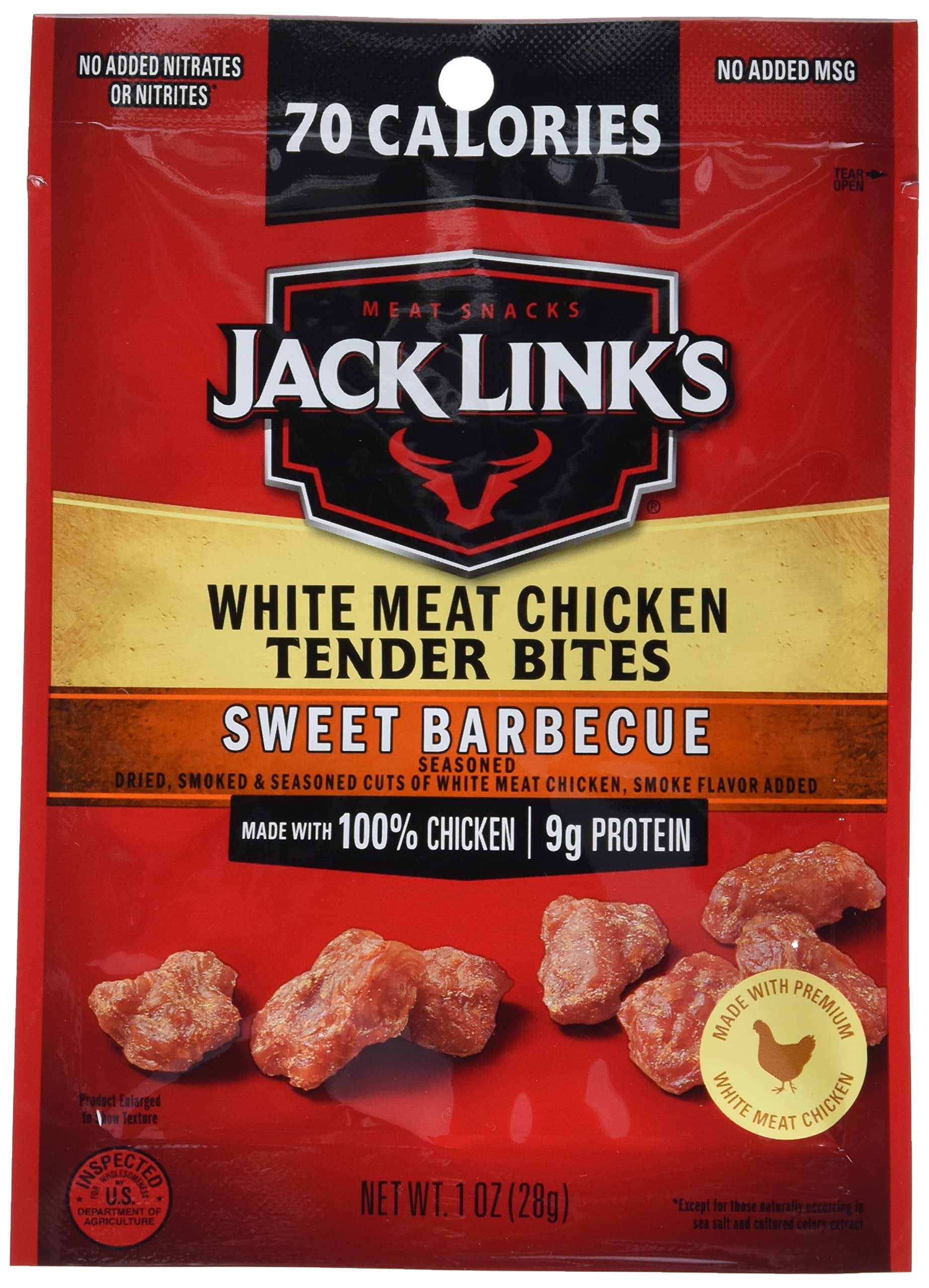 Jack Link,S Chicken Tender Bites, Sweet Bbq, Bulk Pack Flavorful Meat