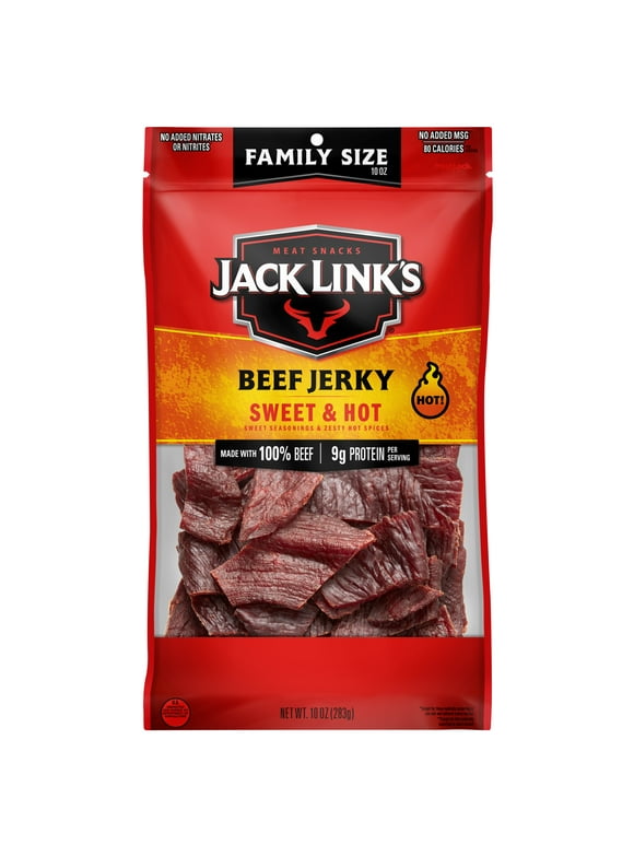 Jack Link's 100% Beef Sweet & Hot Beef Jerky 10oz Resealable Bag