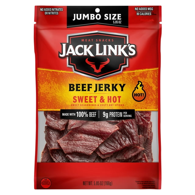 Jack Link's 100% Beef Sweet & Hot Beef Jerky 5.85oz Resealable Bag