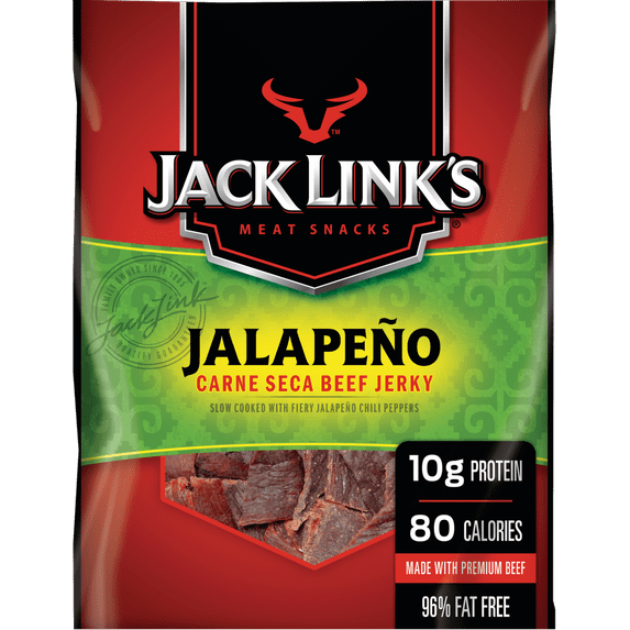 Jack Link's Beef Jerky, Protein Snack, Jalapeno, 3.25oz