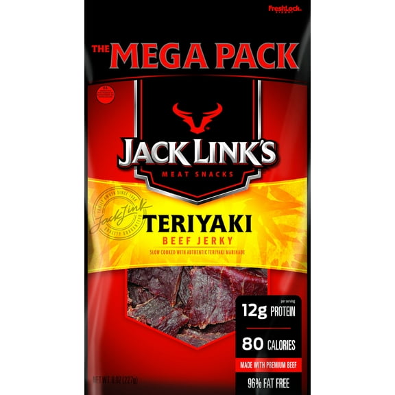 Jack Link's Beef Jerky, Protein Snack, Teriyaki, 8oz