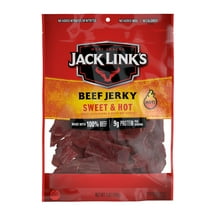 Jack Link’s Beef Jerky, Sweet & Hot, Made with 100% Beef, 9g of Protein per Serving, 5 oz, Resealable Bag