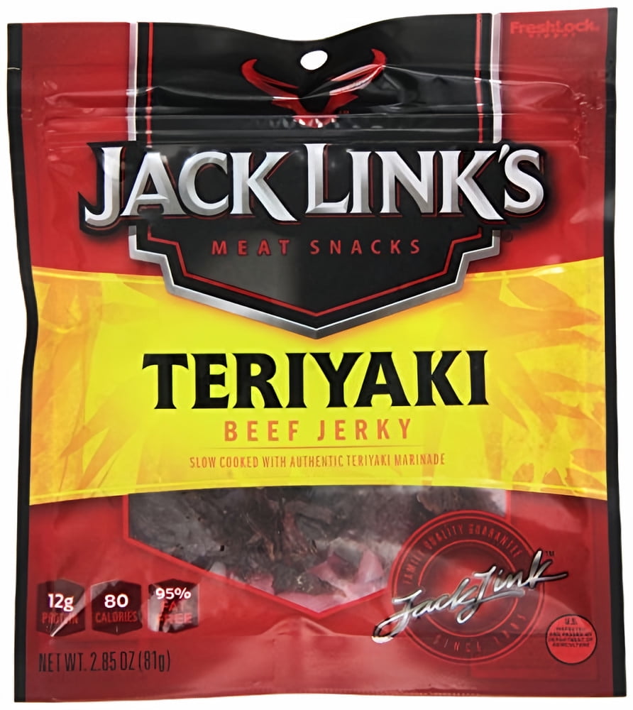 Jack Link's Beef Jerky Teriyaki 2.85 oz. (Pack of 24)