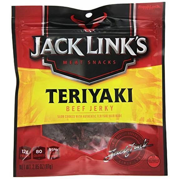 Jack Link's Beef Jerky Teriyaki 2.85 oz. (Pack of 4)