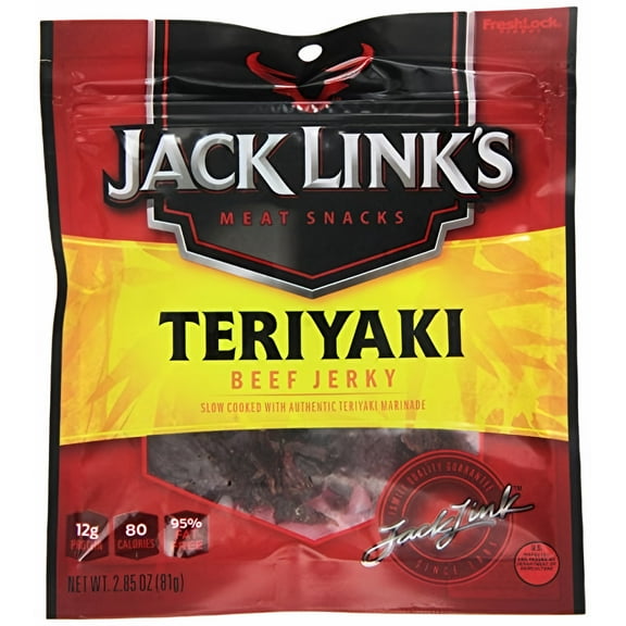 Jack Link's Beef Jerky Teriyaki 2.85 oz. (Pack of 6)