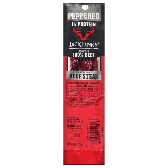 1 Ounce Jack Link's Beef Peppered Steaks 1/1 Count