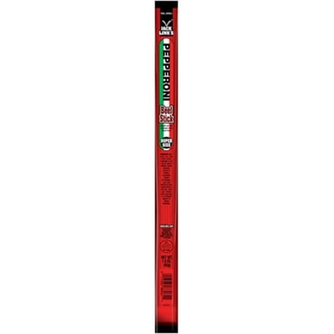 Jack Link's Beef Stick, Pepperoni, Super Size, 1.8 oz, (Case of 24)