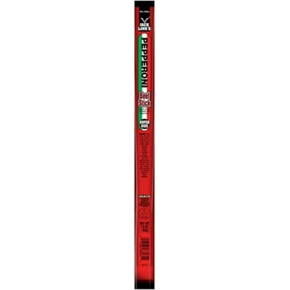Jack Link's Beef Stick, Pepperoni, Super Size, 1.8 oz, (Case of 24)