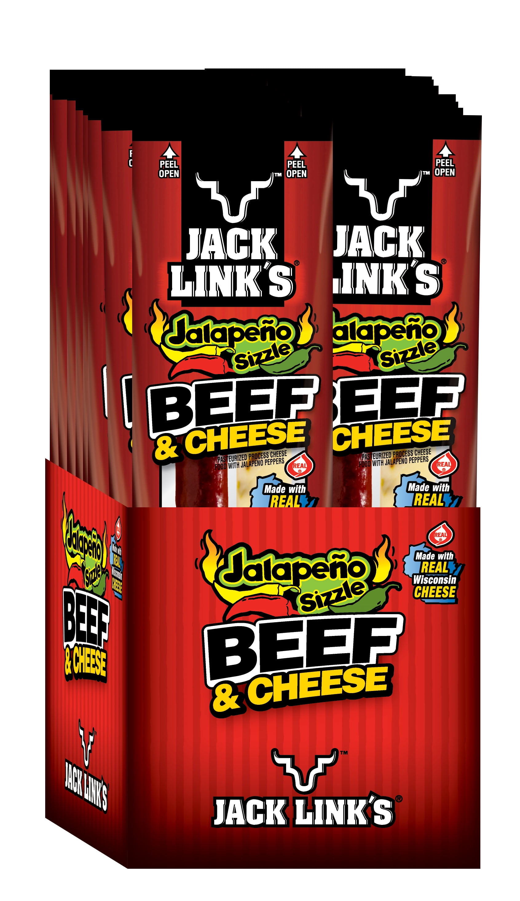 Jack Link's Beef and Jalapeno Cheese Sticks, Combo Pack, 1.2oz