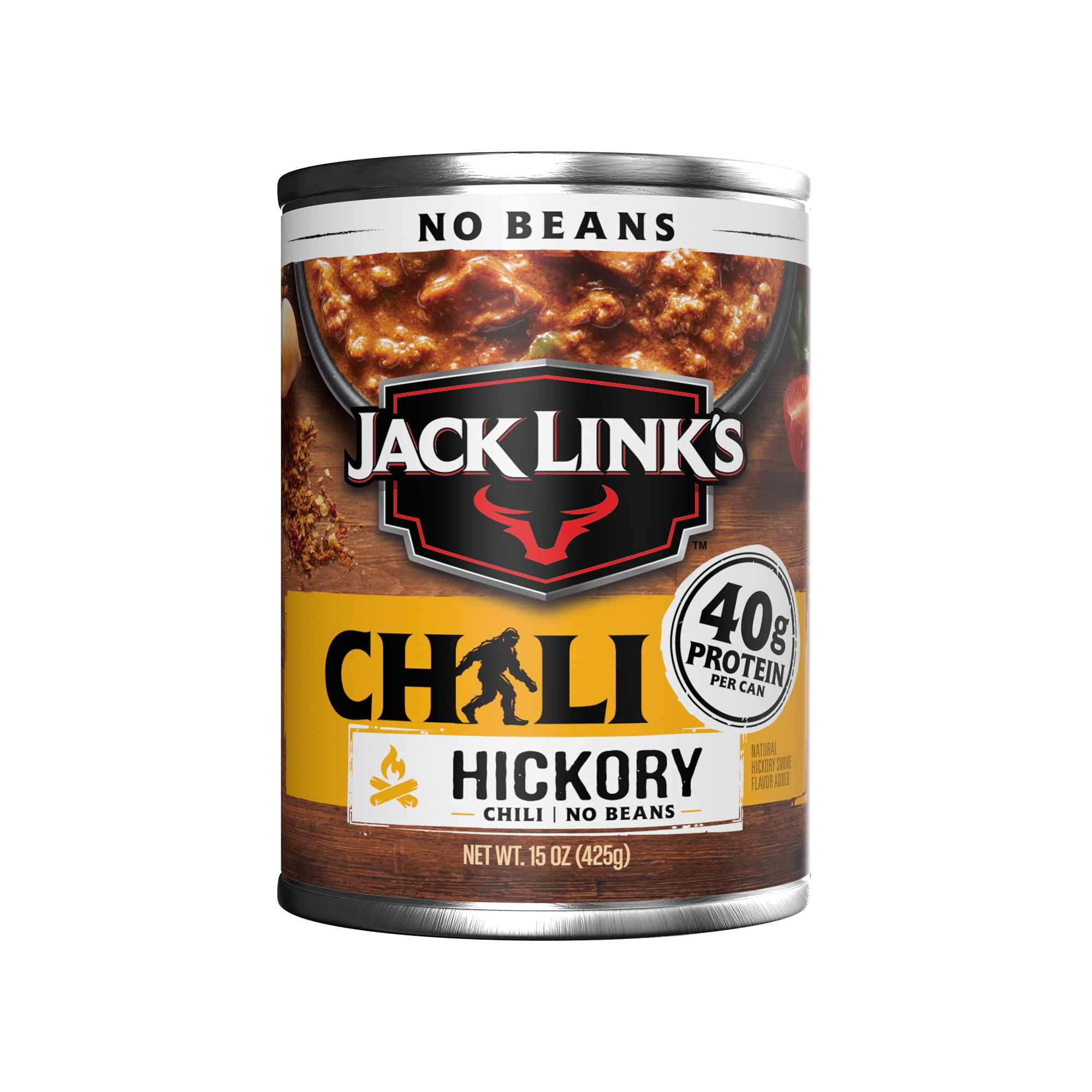 Jack Link's, Chili Hickory Flavored, No Beans, 15oz Can, 36g of Protein, Made with 100% Beef