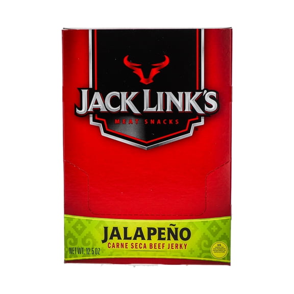 Jack Link's HOT Picante Jalapeno Carne Seca Beef Jerky: 10 Bags of 1.25 Oz - Ggw