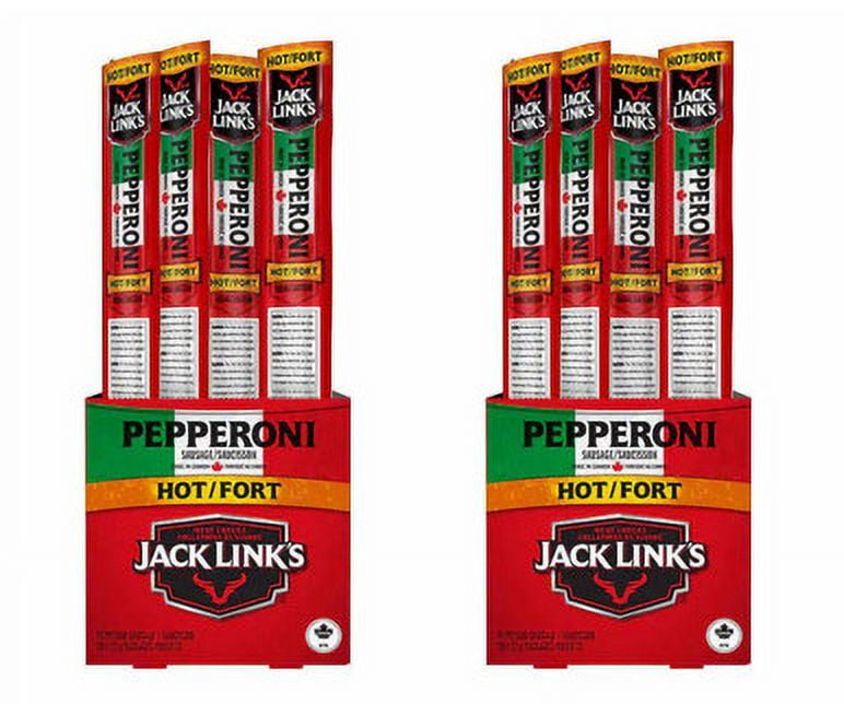 Jack Link’s Hot Pepperoni Sticks, 20 × 22 g Spicy (2/CASE)